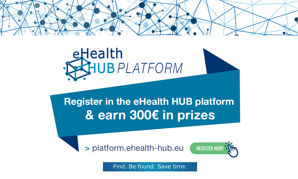 Register in the eHealth HUB platform & earn €300 in prizes